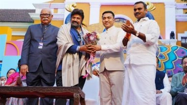 IFFI 2025 Opening Ceremony: Goa Film Festival Begins With Cinema-Themed Colourful Tableaus; South Star Nandamuri Balakrishna Honoured for 50 Years in Cinema