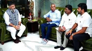 Karnataka CM Row: Deputy CM DK Shivakumar Meets Congress MLAs Amidst Leadership Stir in State