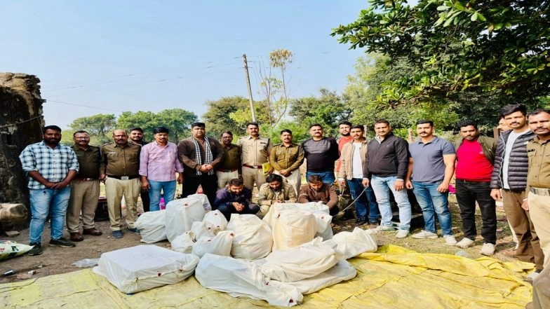 Drug Factory Busted in Madhya Pradesh: Narcotics Wing Busts Drug Manufacturing Unit in Neemuch, MD Worth INR 30 Crore Seized; 3 Held