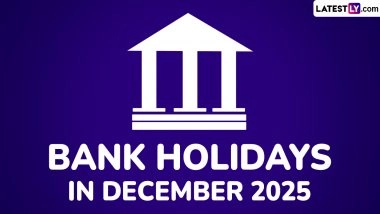 Bank Holidays in December 2025: From Goa Liberation Day to Christmas, Banks To Remain Closed for 19 Days Next Month; Check Full List of Bank Holiday Dates