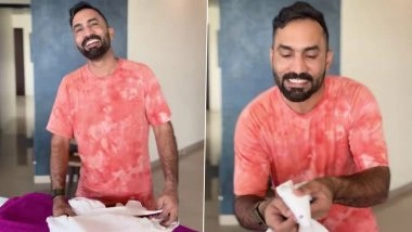 Dinesh Karthik Reveals Special 'DK' Shirt Given by ICC Which He Will Wear During IND-W vs SA-W ICC Women’s World Cup 2025 Final, Extends Wish to Harmanpreet Kaur and Co (Watch Video)