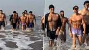 Akshay Kumar Joins Tiger Shroff for &lsquo;Ocean&rsquo;s 9&rsquo; Juhu Beach Walk; Fans Praise His Fitness at 58 (Watch Video)