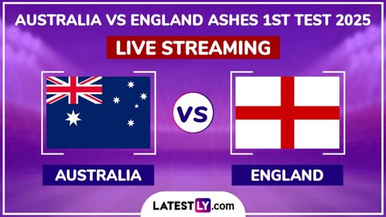 England vs Australia Ashes Free Live Streaming Online, 1st Test 2025: How To Watch AUS vs ENG Cricket Match Live Telecast on TV?