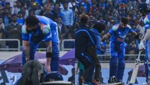 Fan Invades Pitch to Touch Virat Kohli's Feet After His 52nd ODI Century, Achieves Feat During IND vs SA 1st ODI 2025 (Watch Video)