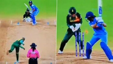 Harmanpreet Kaur Wicket Video: Watch Nonkululeko Mlaba Clean Up India Women Captain During IND-W vs SA-W ICC Women's World Cup 2025 Final