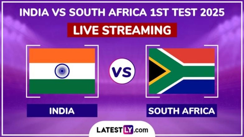 India vs South Africa Free Live Streaming Online, 1st Test 2025 Day 1: How To Watch IND vs SA Cricket Match Live Telecast on TV?