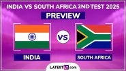 When is IND vs SA 2nd Test 2025 Match? What is The H2H Record? Who Are The Key Players? Read India vs South Africa Match Preview When is IND vs SA 2nd Test 2025 Match? What is The H2H Record? Who Are The Key Players? Read India vs South Africa Match Preview