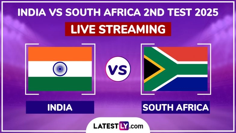India vs South Africa Free Live Streaming Online, 2nd Test 2025 Day 2: How To Watch IND vs SA Cricket Match Live Telecast on TV?
