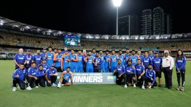 India Win Series 2–1 After IND vs AUS 5th T20I 2025 Called Off Due to Rain in Brisbane