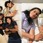 ‘Are We Still Dreaming?’ Jemimah Rodrigues, Smriti Mandhana, Arundhati Reddy and Radha Yadav Pose With ICC Women’s World Cup 2025 Trophy in Bed After India’s Historic Win (See Pics)