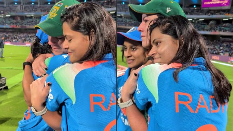 Jemimah Rodrigues, Radha Yadav Console DC Teammate Marizanne Kapp After India Beat South Africa to Win ICC Women's World Cup 2025 Title (Watch Video)