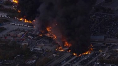 Kentucky Plane Crash: UPS Cargo Aircraft Crashes After Takeoff From Louisville Airport, Sean Duffy Says ‘Heartbreaking Images Coming’ (Watch Videos)