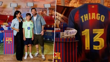 Lionel Messi’s Son Thiago Celebrates 13th Birthday With Family at a Barcelona-Themed Party