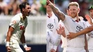 AUS vs ENG 1st Ashes Test 2025-26 Day 1 Stumps: Mitchell Starc Registers Career-Best Figures, Ben Stokes Stars as 19 Wickets Fall on Opening Day in Perth