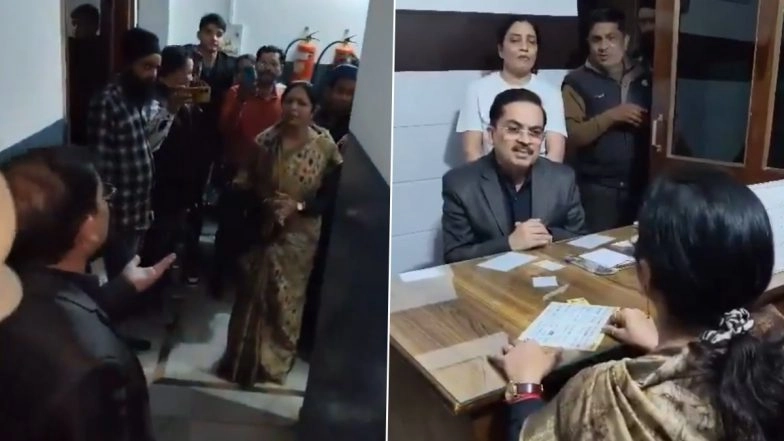 Uttar Pradesh: Muzaffarnagar CMO Sunil Teotia Caught Doing Private Practice at Nursing Home in Bijnor During Women's Commission Raid, Videos Surface