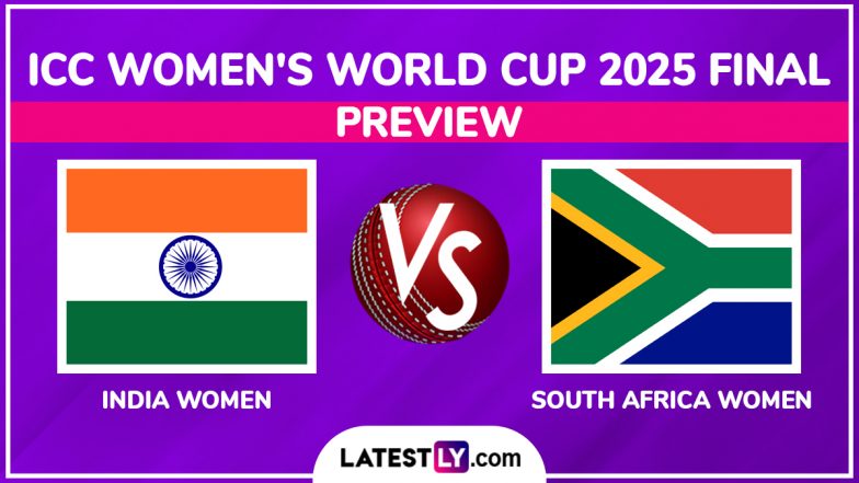 When is IND-W vs SA-W ICC Women’s World 2025 Final Match? What is the H2H Record? Who Are the Key Players? Read India Women vs South Africa Women Match Preview