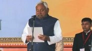 Bihar CM Oath Taking Ceremony: Nitish Kumar Takes Oath as Chief Minister for Historic 10th Time at Gandhi Maidan (Watch Video)