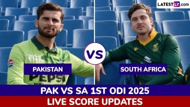 PAK Win By 2 Wickets | Pakistan vs South Africa 1st ODI 2025 Highlights: Naseem Shah, Mohammad Rizwan, Salman Ali Agha Help Green Shirts Take 1-0 Lead