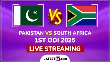 Pakistan vs South Africa Free Live Streaming Online, 1st ODI 2025: How To Watch PAK vs SA Cricket Match Live Telecast on TV in India?