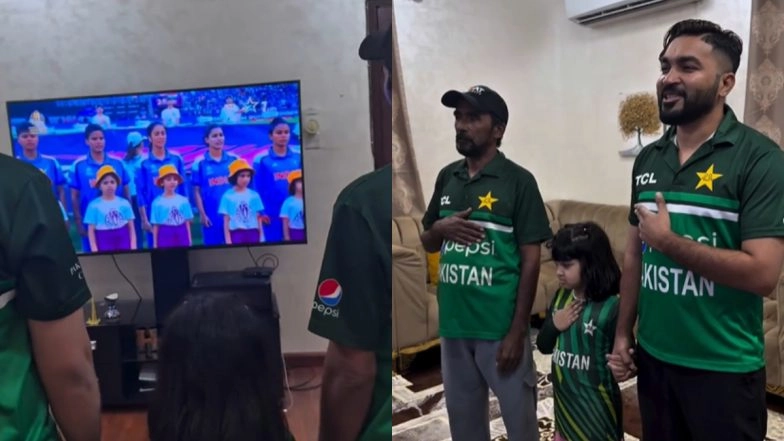Pakistan Fans Sing Indian National Anthem Along With Sunidhi Chauhan Ahead of IND-W vs SA-W ICC Women's World Cup 2025 Final (Watch Video)