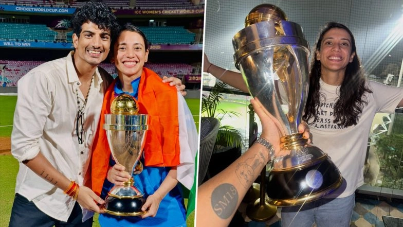 Smriti Mandhana’s Boyfriend Palash Muchhal Celebrates ICC Women’s World Cup 2025 Win, Share Adorable Pictures With India Vice-Captain