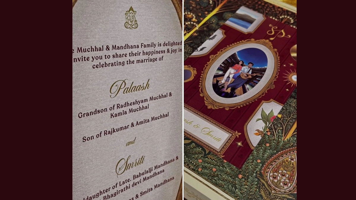 Smriti Mandhana Wedding Card Leaked? Fan Claims To Have Got Hold of India  Women's Cricketer and Palash Muchhal's Marriage Invitation Card | 🏏  LatestLY