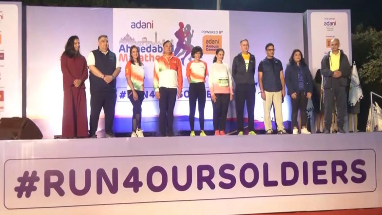 ‘Run 4 Our Soldiers’: Pranav Adani, Mandira Bedi Flag Off Marathon in Ahmedabad Dedicated to Indian Armed Forces