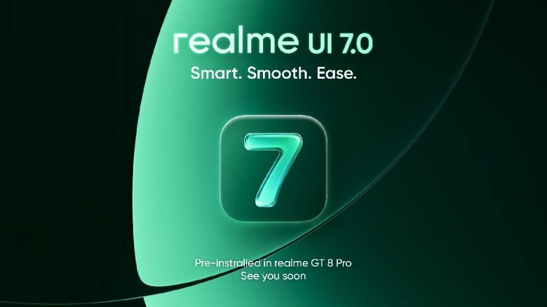 Realme UI 7.0 Rolling Out in India Pre-Installed in Realme GT 8 Pro Flagship Smartphone; Other Models To Get in Coming Months