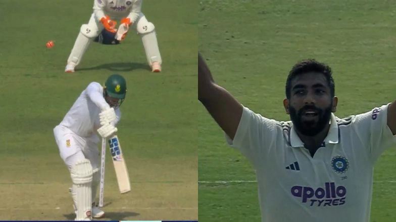 Jasprit Bumrah Bowls Sensational Delivery to Castle Ryan Rickelton During IND vs SA 1st Test 2025 (Watch Video)