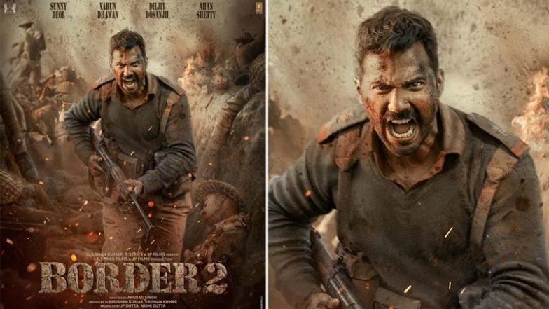 ‘Border 2’: Varun Dhawan’s Rugged Soldier Look Promises a Powerful War Drama Ahead of 2026 Release (View Poster)