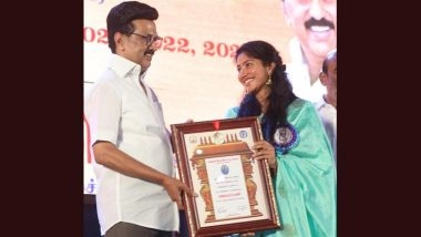 Kalaimamani Award 2025: Sai Pallavi Pens Heartfelt Note After Receiving Honour from Tamil Nadu CM Stalin, Says ‘This Honour Is Surreal’ (View Pics)