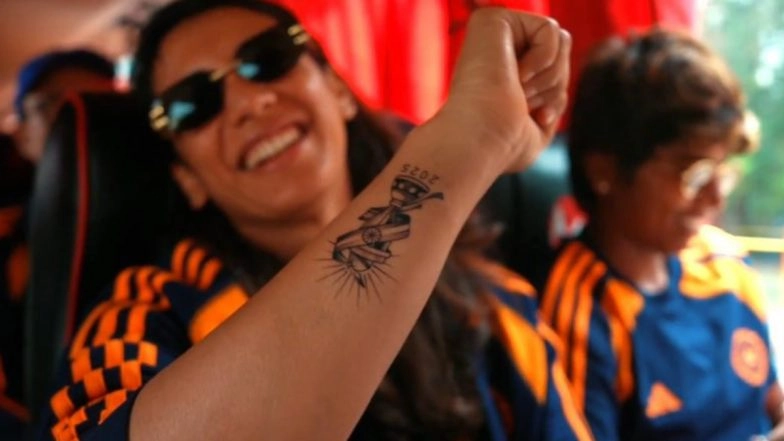 Smriti Mandhana Celebrates ICC Women’s World Cup 2025 Victory With Special Tattoo (See Pic)