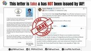 Is Indian Air Force Planning To Abandon Tejas Fighter Jets After IAF Aircraft Accident at Dubai Air Show? PIB Fact Check Debunks Fake Letter Shared by Pakistani Propaganda Accounts