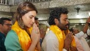 &lsquo;Tere Ishk Mein&rsquo;: Actors Kriti Sanon and Dhanush Visit Pune&rsquo;s Dagdusheth Ganpati Temple With Aanand L. Rai To Offer Prayers Amid Strong Box Office Run