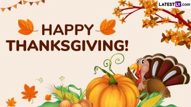 Thanksgiving 2025 Wishes, Messages, Images: Send Happy Thanksgiving Greetings, WhatsApp Stickers and HD Wallpapers To Celebrate the Holiday