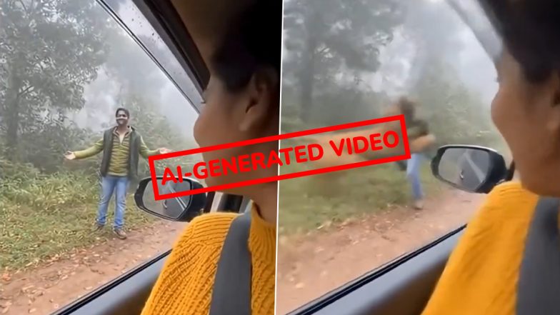Did a Tiger Attack a Man Taking Photos Inside the Forest? Viral Video Claiming Tiger Attack Is AI-Generated, Reveals Fact Check