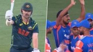 Travis Head Wicket Video: Watch Arshdeep Singh Remove Australia Opener After Suryakumar Yadav Takes Fantastic Catch During IND vs AUS 3rd T20I 2025
