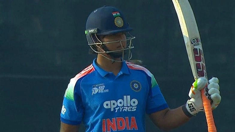 14-Year-Old Vaibhav Suryavanshi Smashes 32-Ball Hundred, Becomes India's Joint Third-Fastest T20 Centurion During India A vs UAE Asia Cup Rising Stars 2025 Match