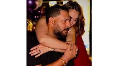 ‘Nine Beautiful Years’: Yuvraj Singh Celebrates 9th Wedding Anniversary With Hazel Keech, Shares Romantic Note and Adorable Family Photos (View Post)