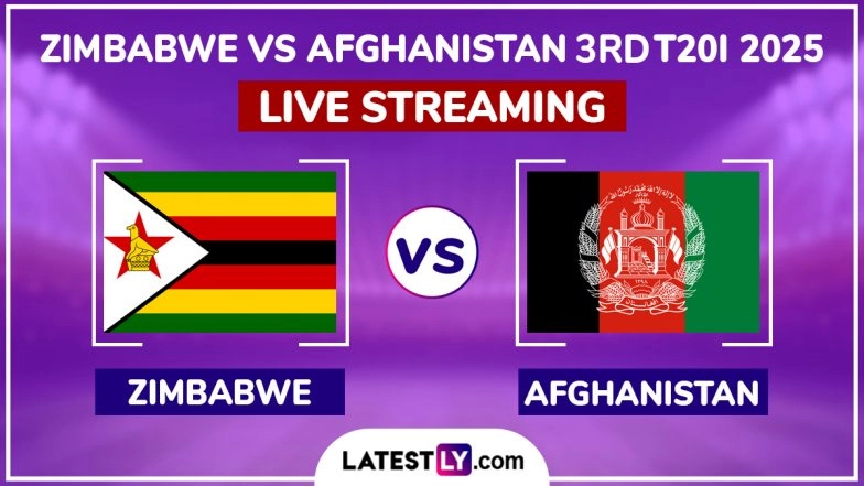 Zimbabwe vs Afghanistan Free Live Streaming Online, 3rd T20I 2025: How To Watch ZIM vs AFG Cricket Match Live Telecast on TV in India?
