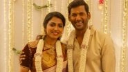 Vishal Pens Heartfelt Birthday Message for Fianc&eacute;e Sai Dhanshika, Thanks Her for Bringing Meaning and Love Into His Life (View Post)
