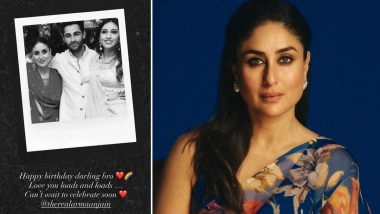 Kareena Kapoor Khan Shares Sweet Birthday Wish for ‘Darling Bro’ Armaan Jain Amid Netflix Special ‘Dining With the Kapoors’ (View Post)