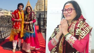 Jaya Prada Visits Mahakal Temple After Bihar Victory; Shares Blessings-Filled Moments with Son Samrat (View Pics)