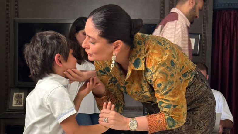 Kareena Kapoor Khan Shares Cute Mother-Son Moment as Taimur Greets Her With a Warm Hug After School (View Pics)