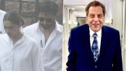Deepika Padukone and Ranveer Singh Pay Final Respects to Dharmendra at Vile Parle Crematorium (Watch Video)