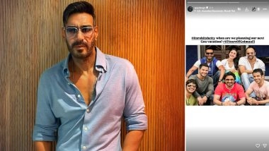 ‘Golmaal 3’ Clocks 15 Years: Ajay Devgn Shares Fun Throwback Photo With Kareena Kapoor Khan, Arshad Warsi and Tusshar Kapoor; Says, ‘When Are We Planning Our Next Goa Vacation?’ (View Post)
