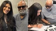 &lsquo;Globe Trotter&rsquo;: Shruti Haasan Reveals How MM Keeravani Surprised Her by Playing Father Kamal Haasan&rsquo;s Iconic Nayagan Track During Recording; Says, 'That Moment Was Super Special' (View Post)