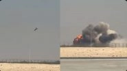 IAF Plane Crash in Dubai: Pilot Confirmed Dead After Tejas Fighter Jet Crashes at Dubai Air Show 2025 (Watch Videos)