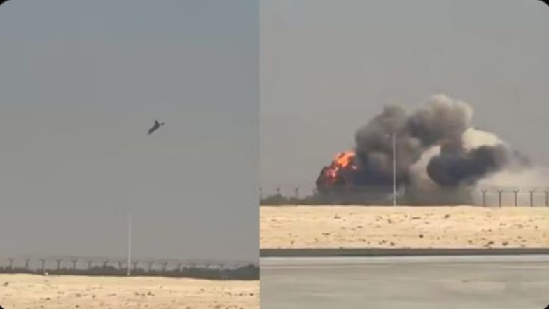 IAF Plane Crash in Dubai: Pilot Confirmed Dead After Tejas Fighter Jet Crashes at Dubai Air Show 2025 (Watch Videos)