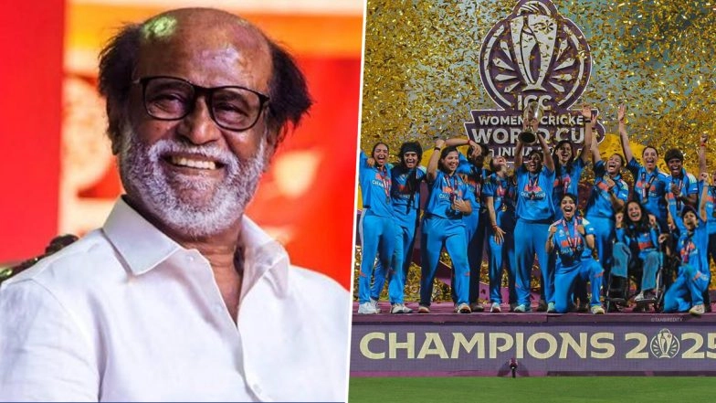 ‘What a Glorious Moment for India’: Rajinikanth Applauds Women’s Cricket Team for Historic World Cup Triumph (View Post)